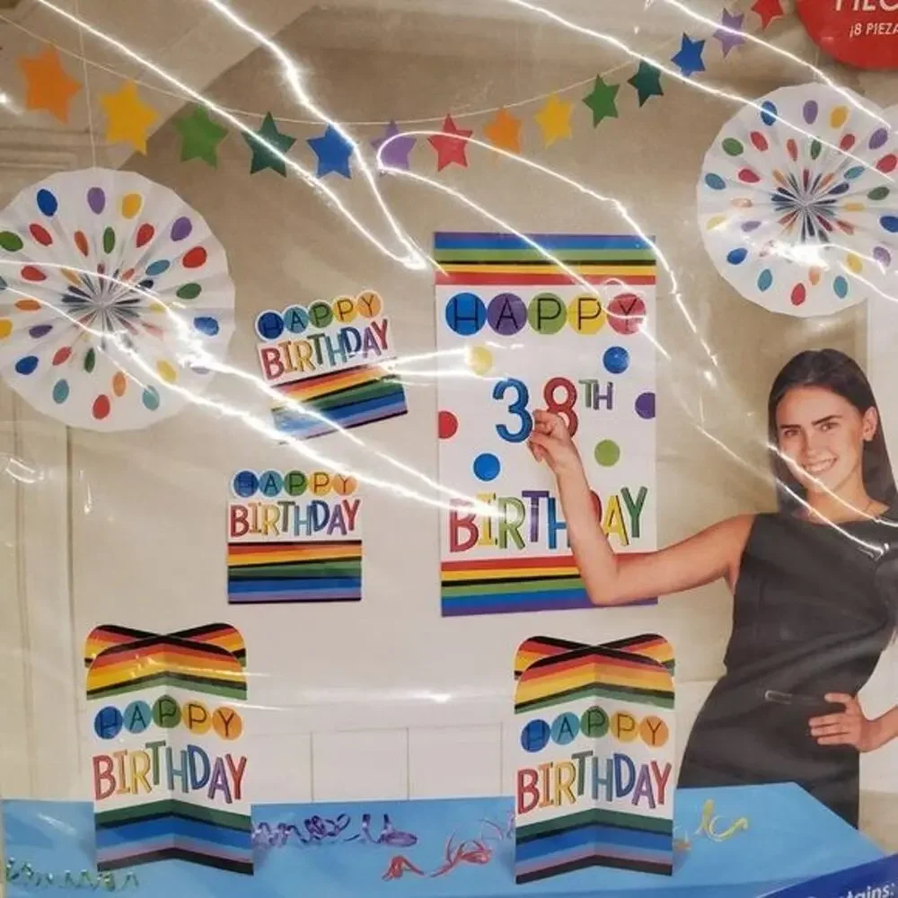 Customizable Birthday Decorations Happy Birthday Banner Room Decorating Kit
